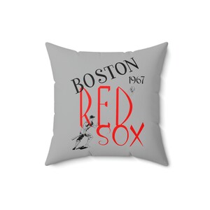 1967 Vintage Red Sox Baseball -  Indoor Pillow