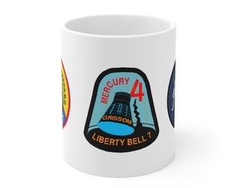 NASA Mercury Program - Flight Patch - Ceramic Mug 11oz