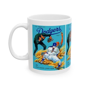 Tasse de baseball, Dodgers de Los Angeles 1967, cadeau pour fan de sport, tasse pour amateur de baseball, tasse en céramique, 11 oz, 15 oz