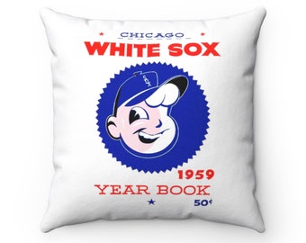 1959 Vintage Chicago White Sox Baseball Year Book - Indoor Pillow