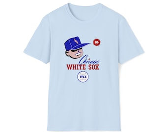 1955 White Sox Baseball Scorecard -  Softstyle T-Shirt