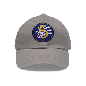 Army Fifty Air Force - Patch - Dad Hat met leren patch (rond)