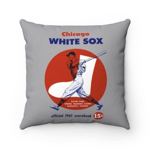 1961 Chicago White Sox Baseball Spring Training Program Bezug - Indoor Kissen