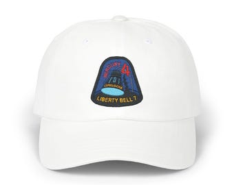Embroidered NASA Mercury 4 Flight Patch Baseball Cap, Vintage Space Explorer Dad Hat, Astronomy Gift, Astronaut , Embroidered