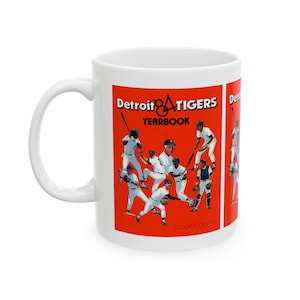 1984 Vintage Detroit Tigers Baseball Yearbook Cover - Ceramic Mug, 11oz