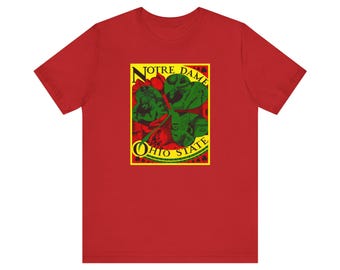 Football Vintage Tee, Retro Sports Shirt, Ohio State Notre Dame Fan Gift, College Football Tshirt, Game Day Apparel