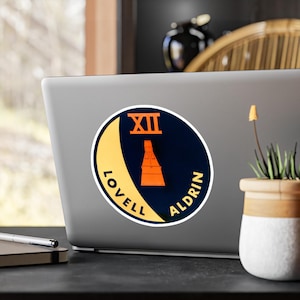 Space Decal, NASA Flight Patch - Gemini 12, Vinyl Sticker, Laptop Decal, Window Decal, Car Decal, Space Lover Gift