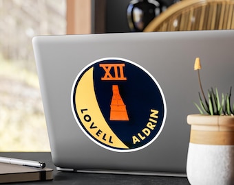 Space Decal, NASA Flight Patch - Gemini 12, Vinyl Sticker, Laptop Decal, Window Decal, Car Decal, Space Lover Gift