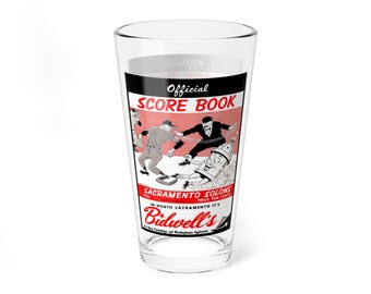1951 Sacramento Solons Baseball Mixing Glass, 16oz