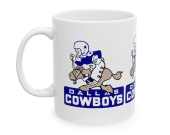 1960's Dallas Cowboys Football - Ceramic Mug, 11oz