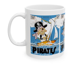 1960 Vintage Pittsburgh Pirates Baseball Program Cover - Ceramic Mug, 11oz