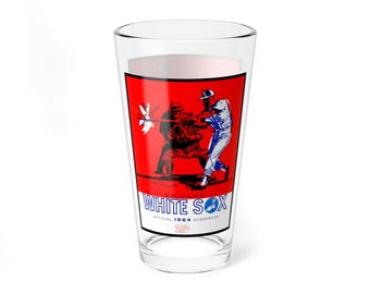 Mixing Glass, 1964 Baseball Chicago White Sox, Vintage Sports Barware, Baseball Fan Gift, Chicago White Sox Memorabilia, Sports Collectible,