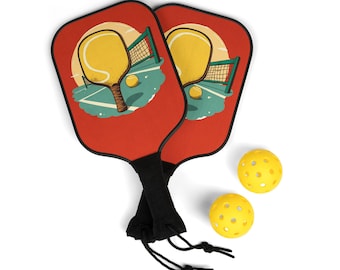 Retro Pickleball Design - Pickleball Kit