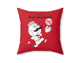 1961 Cincinnati Reds Baseball Yearbook - Indoor Pillow