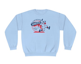 Vintage Angels Baseball - Wrigley Field - Los Angeles - NuBlend® Crewneck Sweatshirt