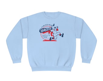 Vintage Angels Baseball - Wrigley Field - Los Angeles - NuBlend® Crewneck Sweatshirt