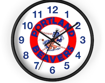 1967 Vintage Portland Beavers - Pacific Coast League Baseball - Wall Clock