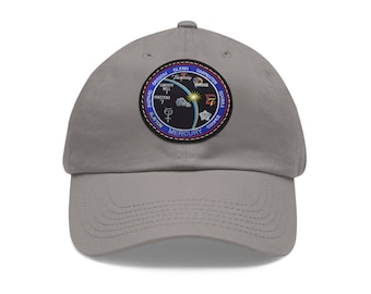 NASA Mercury Program - Flight Patch - Dad Hat with Leather Patch (Round)