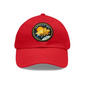 NASA Apollo 13 - Flight Patch - Dad Hat with Leather Patch (Round)