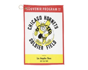 Vintage 1949 Football Chicago Hornets-Los Angeles Rams Golf Towels, Sports Towels, Golf Accessories, Golf Gifts, Golf Decor, Golf Towels for