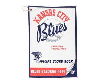 1949 Baseball Kansas City Blues Golf Towel | Vintage Baseball, Retro Sports