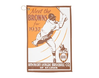 1937 St. Louis Browns Baseball Golf Towel | Vintage Team