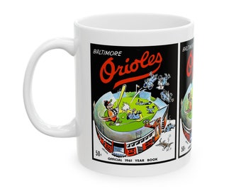 1961 Vintage Baltimore Orioles Yearbook Cover - Ceramic Mug, 11oz
