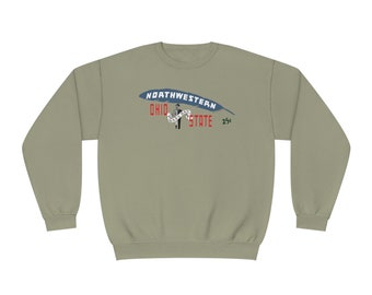 1937 Vintage Northwestern - Ohio State Football - NuBlend® Crewneck Sweatshirt