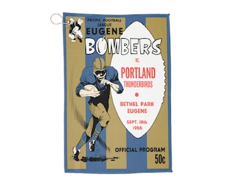 1966 Eugene Bombers Portland Thunderbirds Golf Towel
