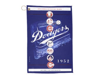 Golf Towels - 1952 Baseball Brooklyn Dodgers, Sports Towel, Golf Accessories, Vintage Sports Gift, Golf Towel Set, Golf Lover Gift
