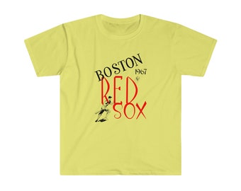 1967 Vintage Red Sox Baseball - Softstyle T-Shirt