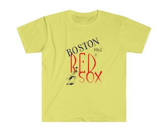 1967 Vintage Red Sox Baseball - Softstyle T-Shirt