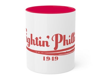 1949 Philadelphia Baseball Fighting Phillies - Colorful Mugs, 11oz