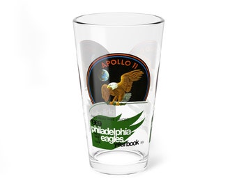 1969 Vintage Philadelphia Eagles Football Yearbook Cover -  Pint Glass, 16oz