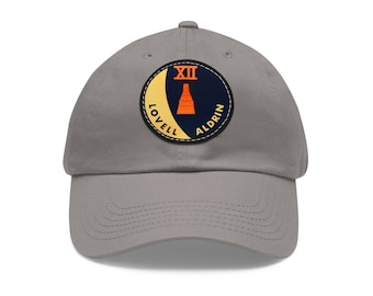 NASA Gemini 12 - Flight Patch - Dad Hat with Leather Patch (Round)