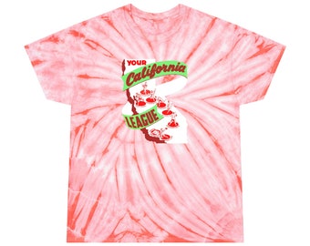 1949 California League - Baseball - Tie-Dye Tee, Cyclone