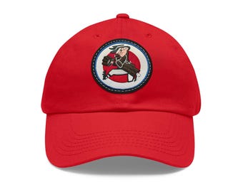 1960 Washington Senators Baseball - Dad Hat with Leather Patch (Round)