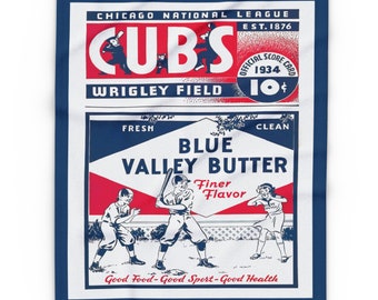 1934 Chicago Cubs Baseball Program Cover - Arctic Fleece Blanket