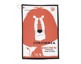 1961 Columbia-Brown Ivy League Football Towel | Golf Towel