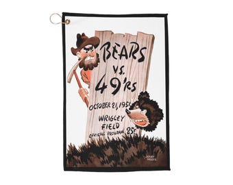 1951 Football Bears-49ers Golf Towel | Vintage Football