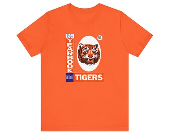 1964 Vintage Detroit Tigers Baseball Yearbook Cover - Unisex Jersey Short Sleeve Tee