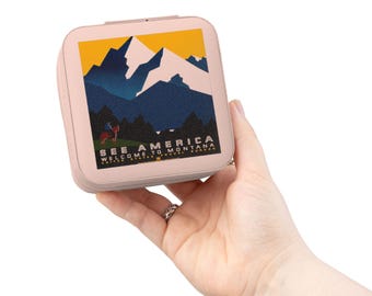WPA See America - Welcome to Montana Jewelry Travel Case