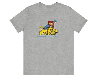 Vintage 1950 Detroit Lions Football Unisex Tee, Football Sports Fan Shirt, Retro Football Apparel, Football Gift, Lions Fan Shirt