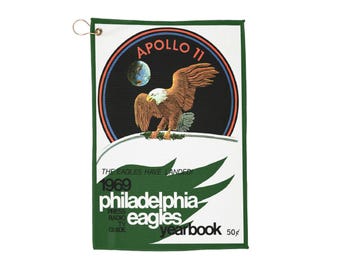1969 Football The Eagle Has Landed Golf Towel