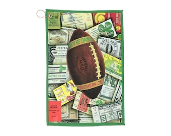 1966 Notre Dame vs USC Football Towel | Vintage Game Memorabilia
