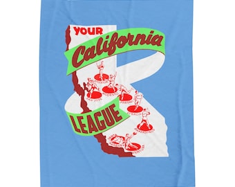 1949 California League - Baseball  - Velveteen Plush Blanket