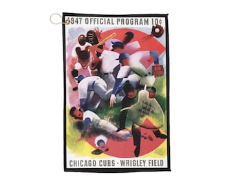 Sport Towel, 1947 Baseball Chicago Cubs Design - Golf Towels, Golf Accessories, Gym Towel, Sports Towel, Golf Gifts