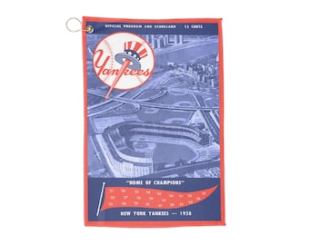 1958 Baseball New York Golf Towel | Vintage Baseball