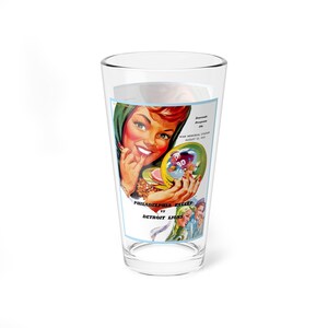 Mischglas, 16 Unzen - 1952 Detroit Lions Philadelphia Eagle Football, Sport-Barware, Vintage Fußball, Geschenk für Fußballfans, Mannhöhle
