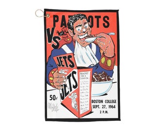 1964 Football Patriots-Jets Golf Towel | Vintage Football